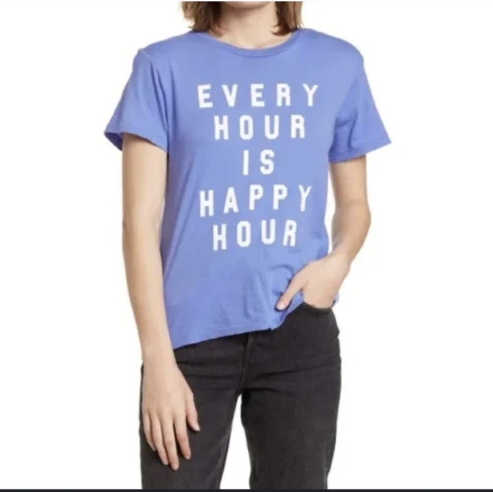 Wildfox Distressed Graphic Tee Small